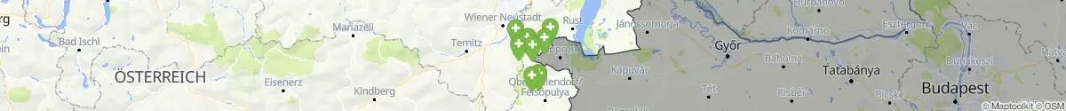 Kartenansicht für Apotheken-Notdienste in der Nähe von Loipersbach im Burgenland (Mattersburg, Burgenland)